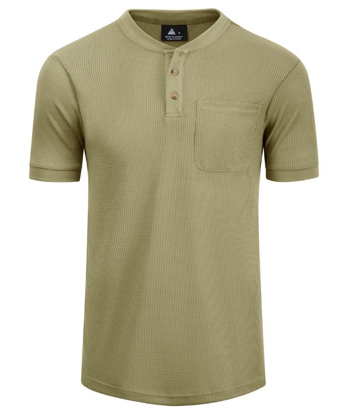 ZITY Men's Slim Fit Button Up Summer T-Shirt-CUMSS01031