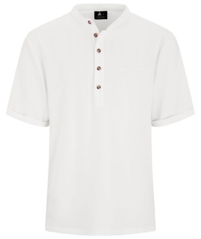 ZITY Men's Dri Fit Summer Henley T-Shirt-CUMSS01288