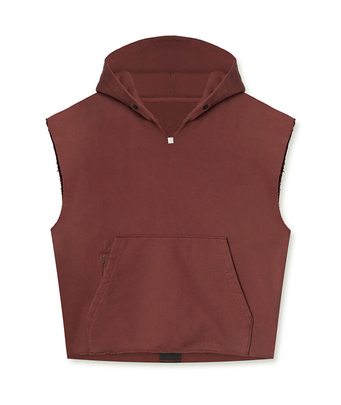 ZITY Men's multi-pocket Sleeveless Pullover Hoodie-DUMHD05487