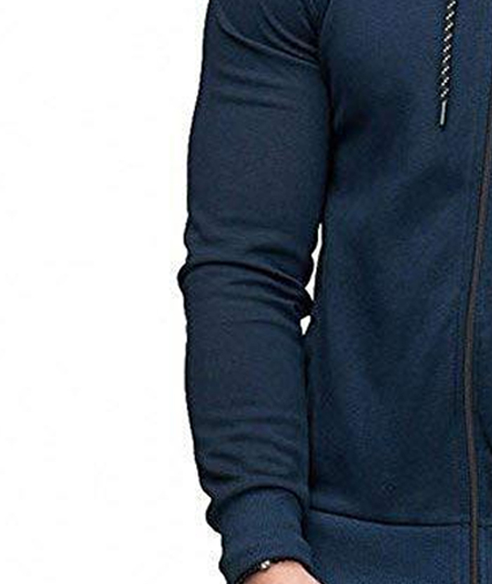 ZITY Men's Full-Zip Long Sleeve Workout Slim Fit Outdoor Hoodie-DUMFH04985|Zitysports
