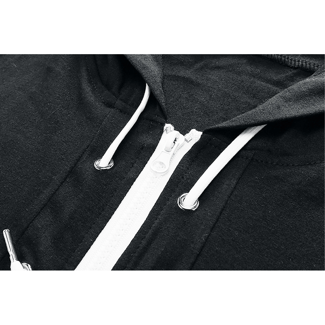 ZITY Men's Sleeveless Fitness Hooded Zipper Drawstring Hoodie-DUMMG05238|Zitysports
