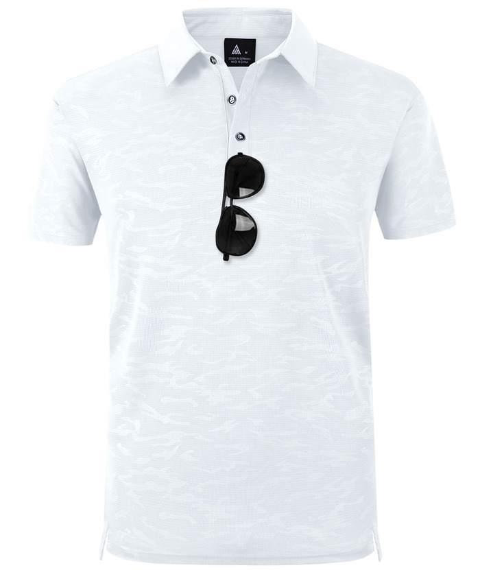 ZITY Men's Casual Breathable Fit Flowing Clond Pattern Golf Polo Shirt-ZPK007197 | Zitysports
