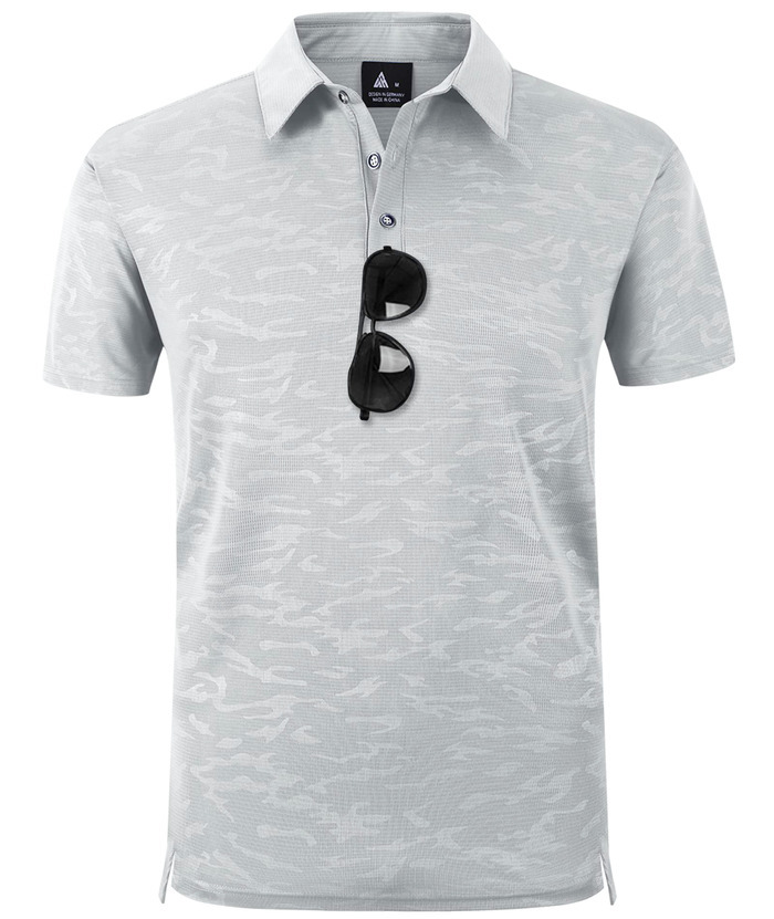ZITY Men's Casual Breathable Fit Flowing Clond Pattern Golf Polo Shirt-ZPK007197 | Zitysports