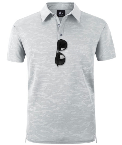 ZITY Men's Casual Breathable Fit Flowing Clond Pattern Golf Polo Shirt-ZPK007197 | Zitysports