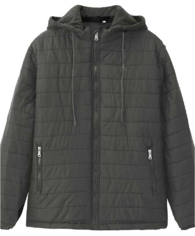 ZITY Men's Full Zipper Winter Down Jacket-CEMFC06128