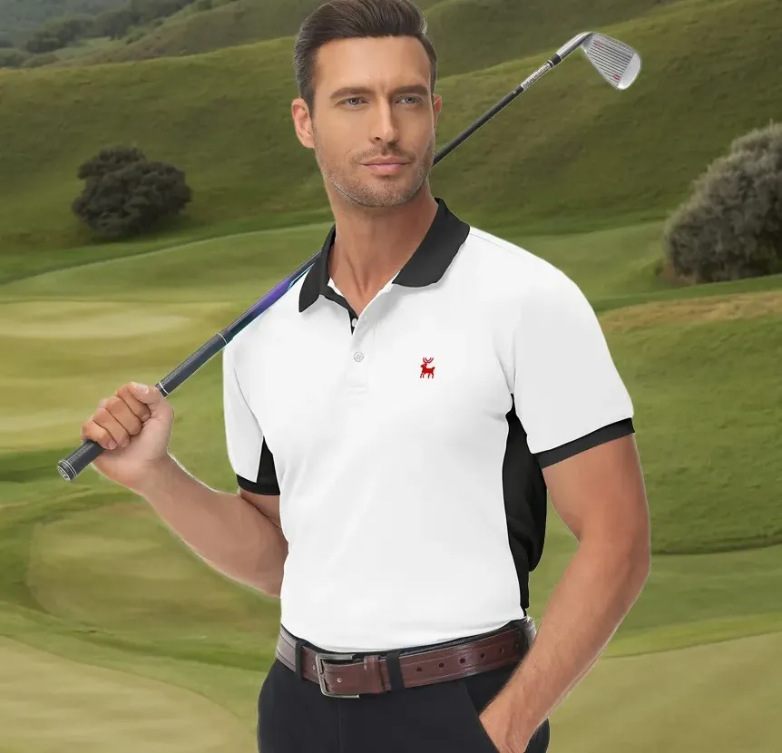 white polo shirt