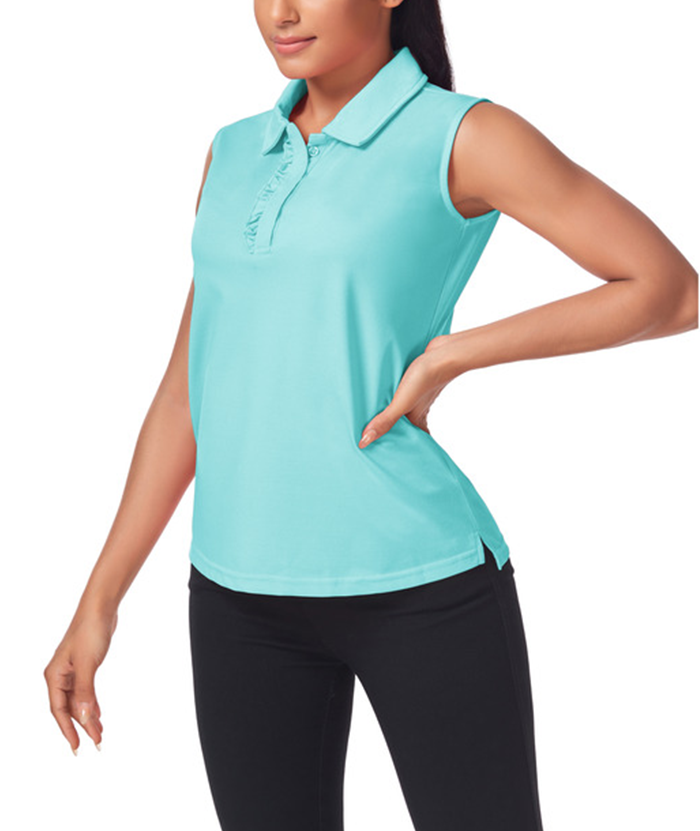 ZITY Women's Sleeveless UPF 50+ Sun Protection Golf Shirt-ZPK008259 | Zitysports