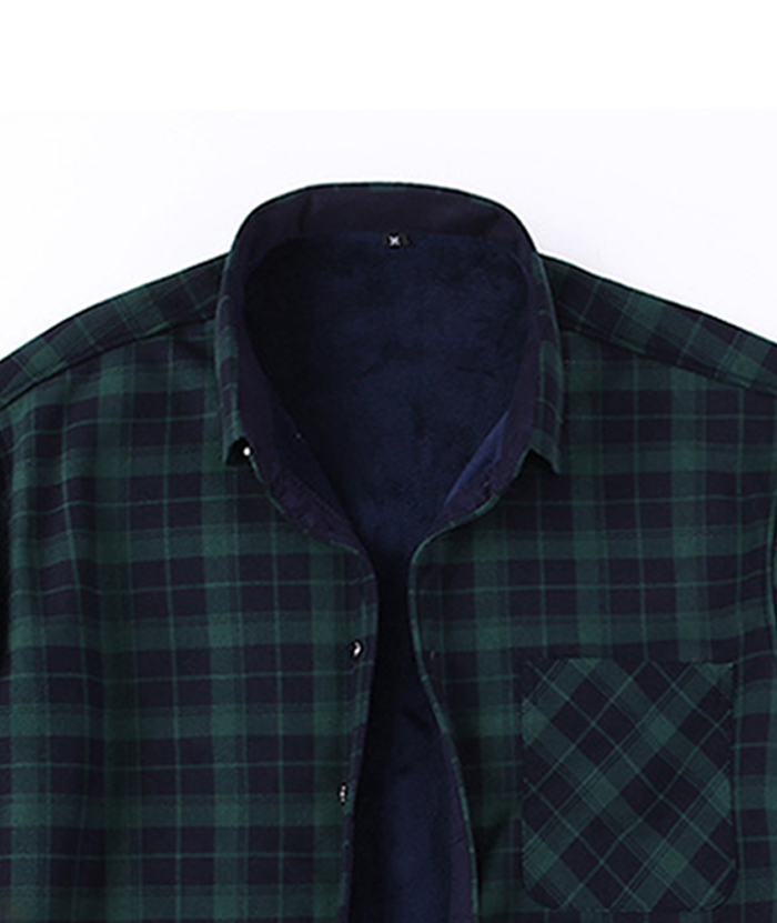 ZITY Men's Slim Fit Long Sleeve Plaid Shirt-DUMJA05351|Zitysports