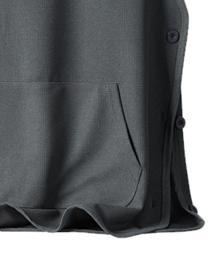 ZITY Men's Side Button Closure Sleeveless Hoodie-DUMHD05405|Zitysports