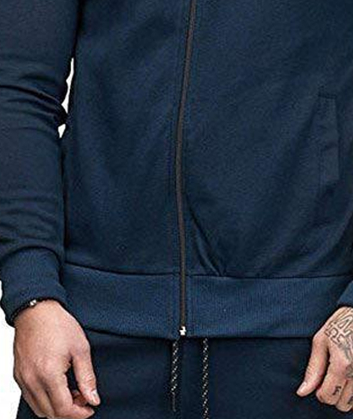 ZITY Men's Full-Zip Long Sleeve Workout Slim Fit Outdoor Hoodie-DUMFH04985|Zitysports