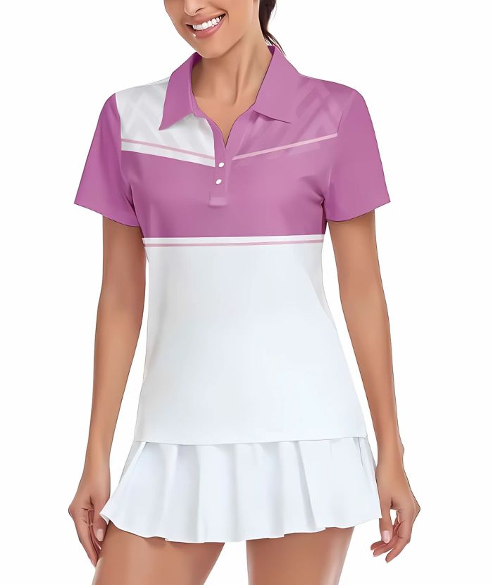 ZITY Women's Casual Dri Fit Athletic Polo Shirt-CUWPO01555