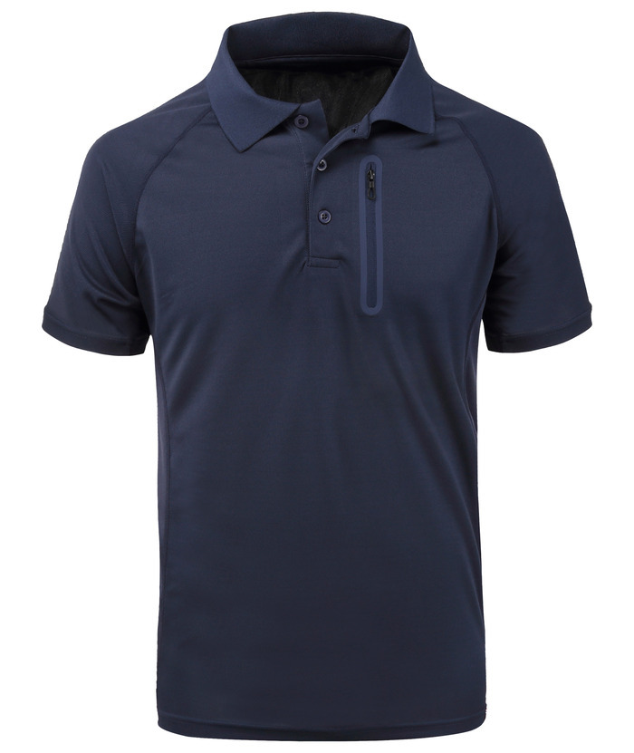 ZITY Men's Outdoor Quick-Dry Breathable Polo Shirt with Zip Pocket-ZPK000811 | Zitysports