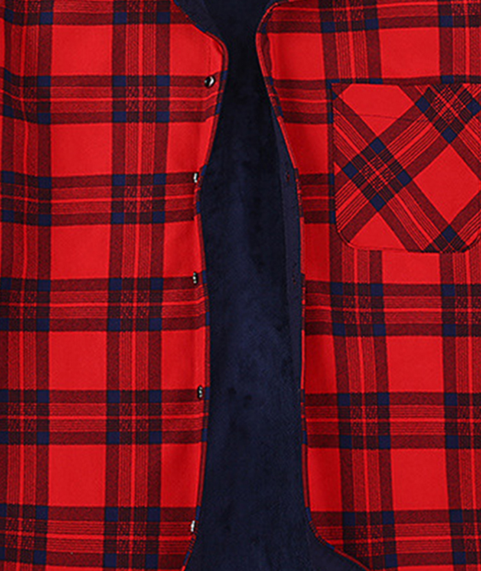 ZITY Men's Slim Fit Long Sleeve Plaid Shirt-DUMJA05351|Zitysports