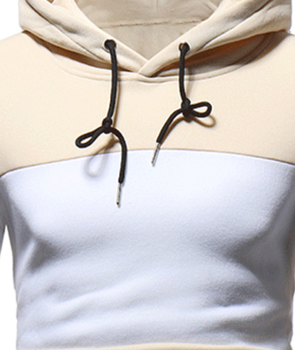 ZITY Men's Long Sleeve Color Block with Pocket Casual Hoodie-DUMHD05001|Zitysports