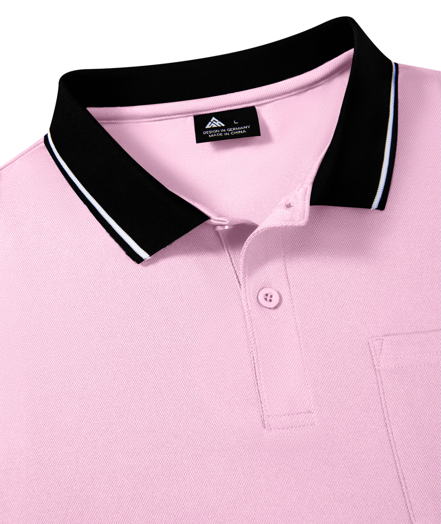 ZITY Men's Contrast Collar Slim Fit Polo Shirt-CUMPO05144