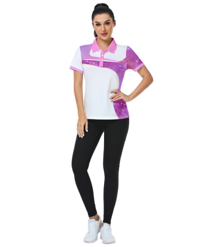 ZITY Women's Plus Size Golf Short Sleeve Quick Dry Tennis Polo Shirt-ZPK010020 | Zitysports