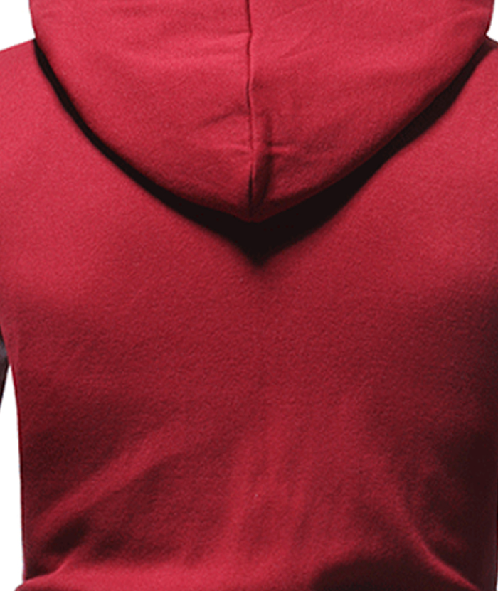 ZITY Men's Long Sleeve Color Block with Pocket Casual Hoodie-DUMHD05001|Zitysports