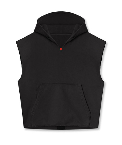 ZITY Men's multi-pocket Sleeveless Pullover Hoodie-DUMHD05487