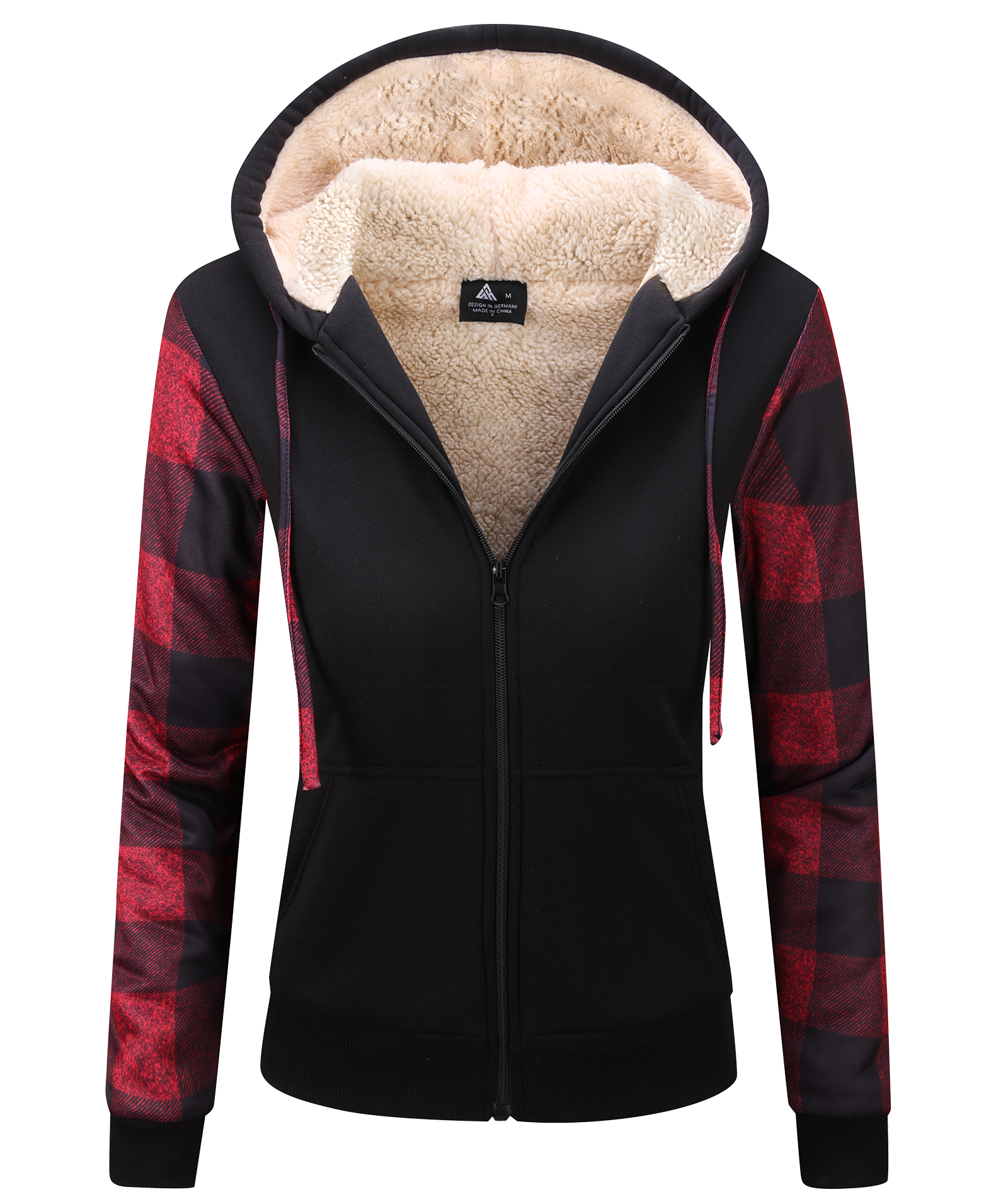 ZITY Women's Full Zipper Regular Fit Fleece Hoodie-CFWWY00020