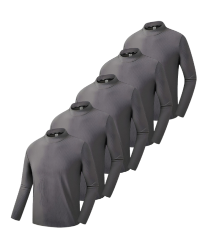 5 Pack Men's Long Sleeve Performance T-Shirt-DZUHE00170