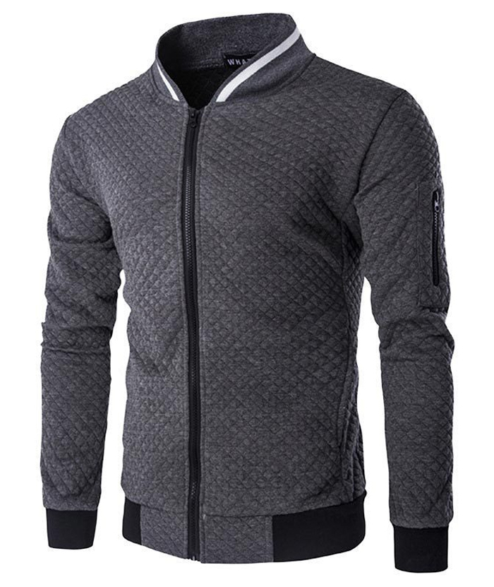 ZITY Men's Zipper Sweatshirt with Pocket Long Sleeve-DUMCO04898|Zitysports