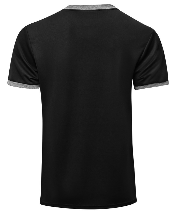 ZITY Men's Dri Fit Button Up Summer T-Shirt-CUMSS01366