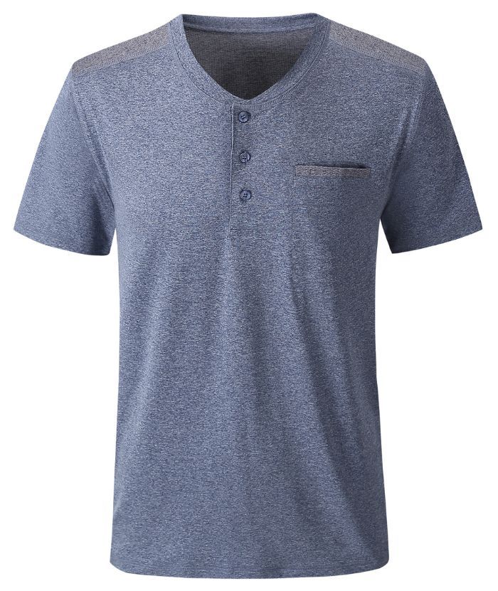 ZITY Men's Slim Fit Chest Pocket Summer T-Shirt-CUMSS01279