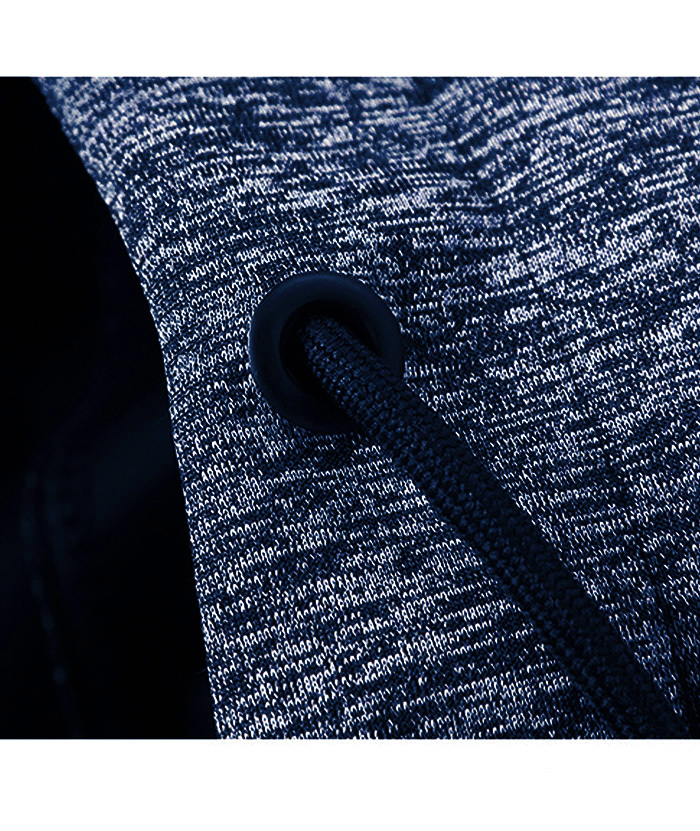 ZITY Men's Plus Size Full Zipper Long Sleeve Elegant Hoodie-DUMHD05108|Zitysports