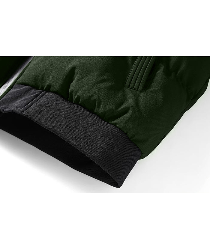 ZITY Men's Zipper Long Sleeve Puffer Jacket-DUMCO05565