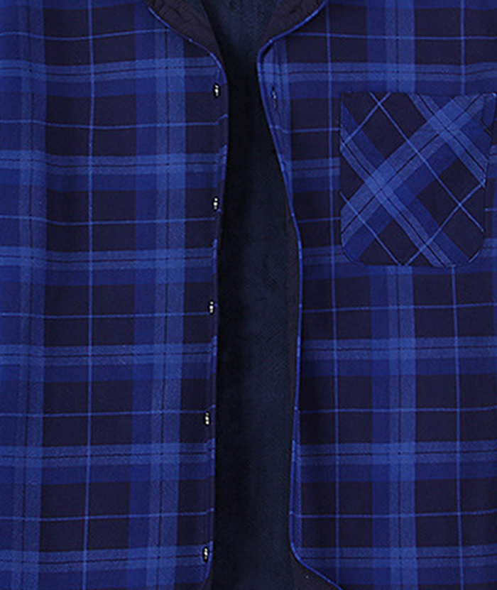 ZITY Men's Slim Fit Long Sleeve Plaid Shirt-DUMJA05351|Zitysports