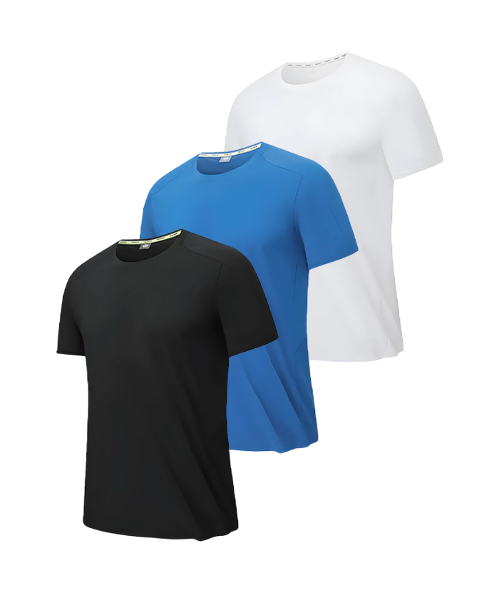 5 Pack/3 Pack Men's Summer Slim Fit Solid Color T-Shirt-DZUHE00184