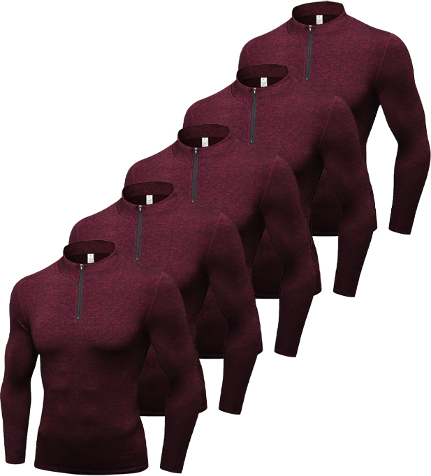 Men's Athletic Dri Fit Compression Shirt pack of 5 | Zitysports