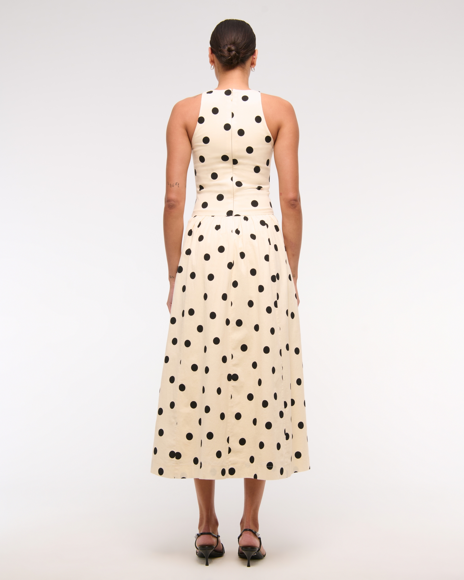 Drop-Waist Midi Dress