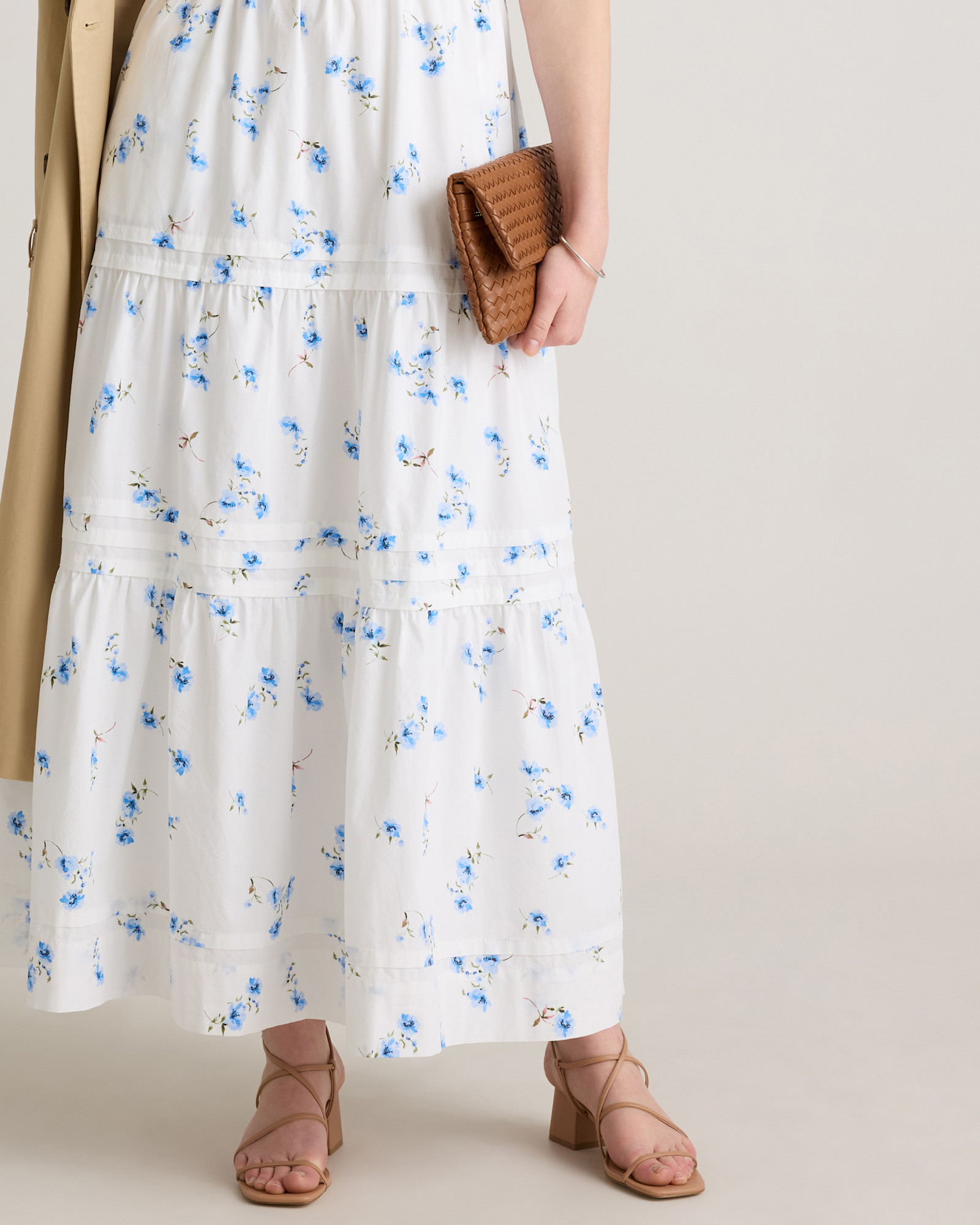 Poplin Tiered Maxi Dress (Buy 2 Free Shipping)