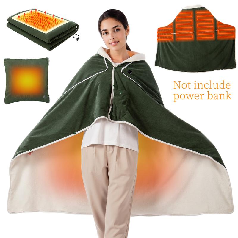 🎅Best Winter Gifts 🔥4 in 1 Favorite Portable Heated Shawl (Buy 2 Free Shipping)