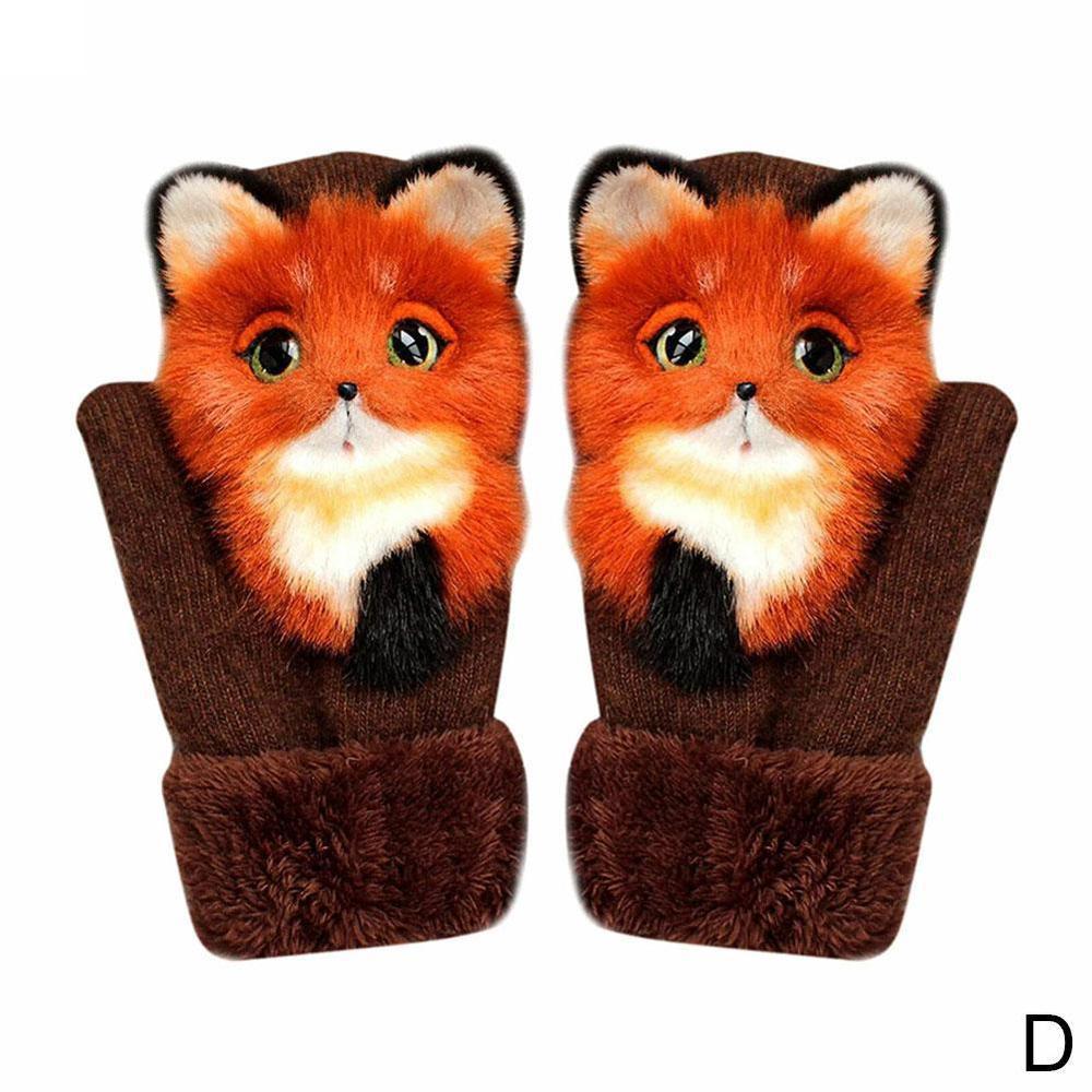 🎅Christmas Gifts 🔥Warm Cartoon Plush Mittens (Buy 2 Free Shipping)