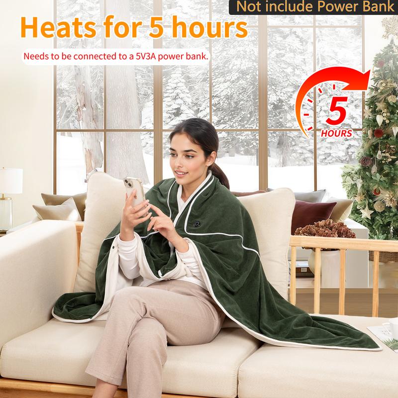 🎅Best Winter Gifts 🔥4 in 1 Favorite Portable Heated Shawl (Buy 2 Free Shipping)