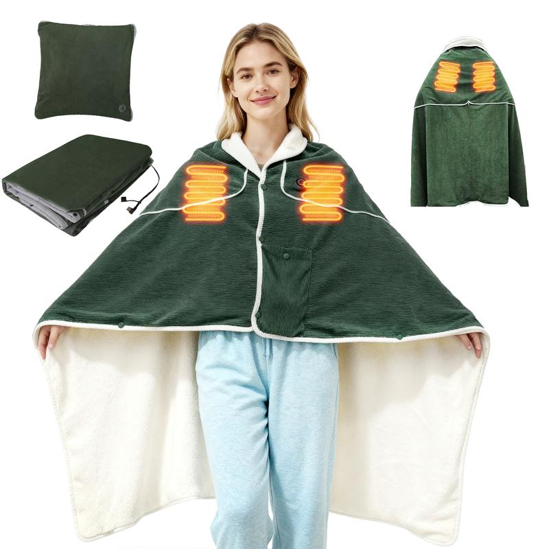 🎅Best Winter Gifts 🔥4 in 1 Favorite Portable Heated Shawl (Buy 2 Free Shipping)