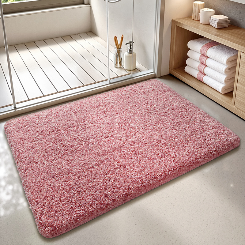 Soft Bathroom Flocked Rug