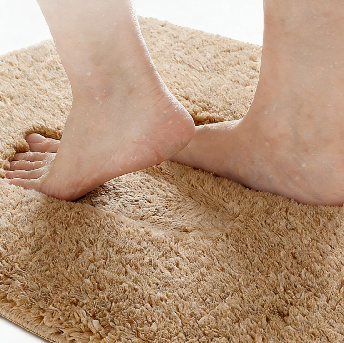 Soft Bathroom Flocked Rug