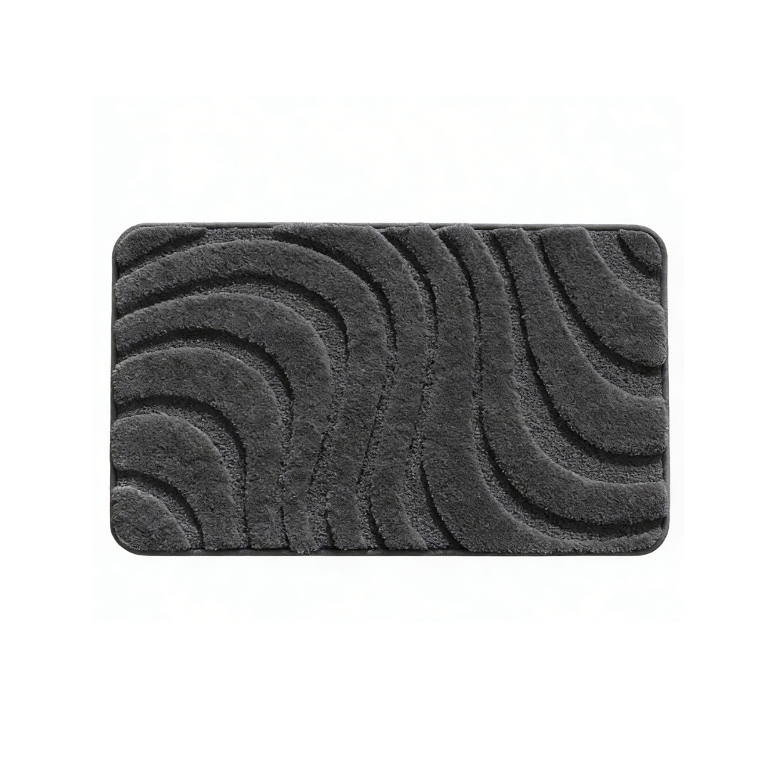 Absorbent Wave Flocked Rug