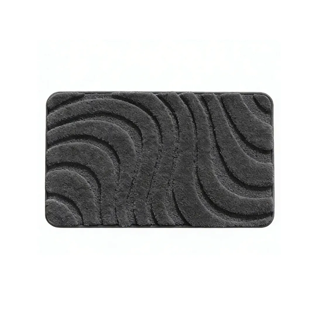 Absorbent Wave Flocked Rug