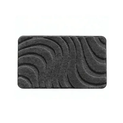 Absorbent Wave Flocked Rug