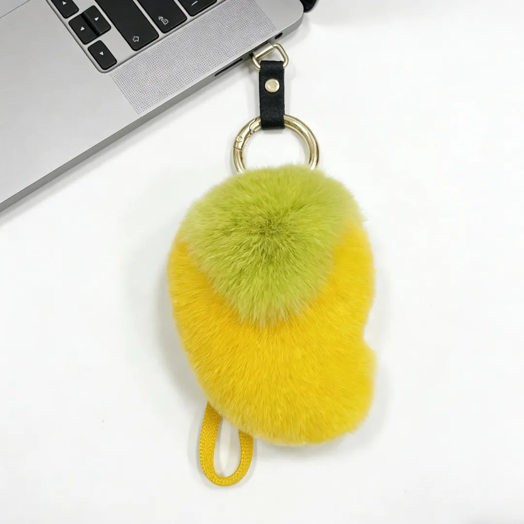 Mango Plush Keychain Bag Charm
