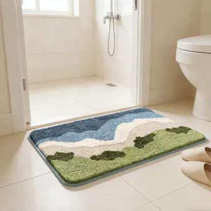 Coastal Meadow Flocked Rug