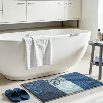 Calm Coastal Flocked Rug