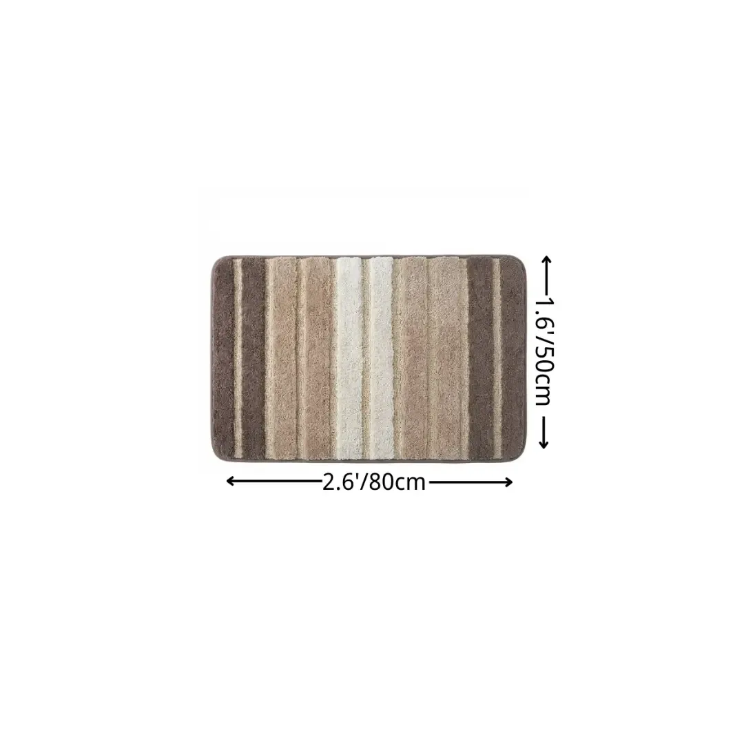 Gradient Stripe Flocked Rug
