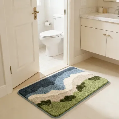 Coastal Meadow Flocked Rug