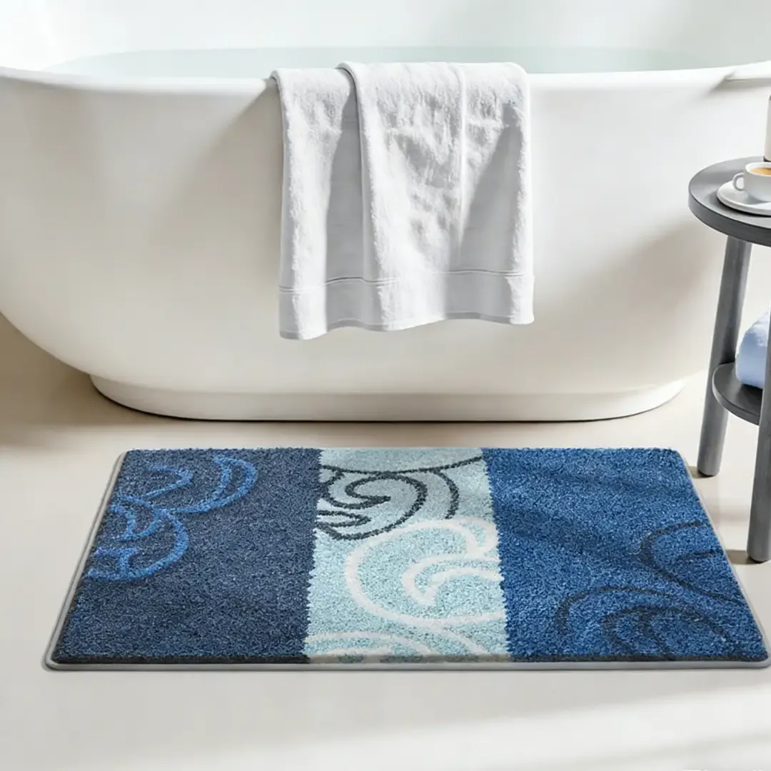 Calm Coastal Flocked Rug