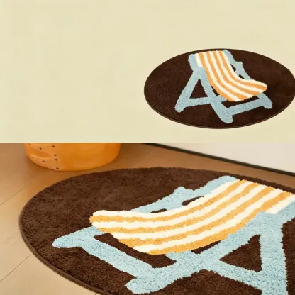 Coastal Lounge Flocked Rug